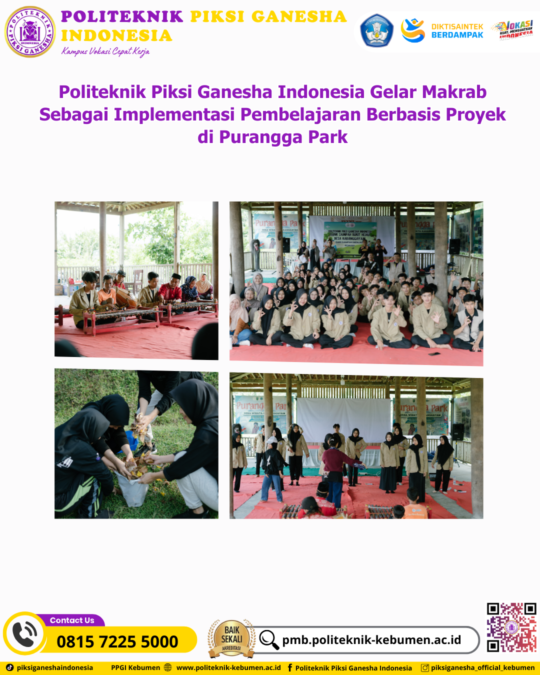 PPGI Gelar Makrab Sebagai Implementasi Pembelajaran Berbasis Proyek di Purangga